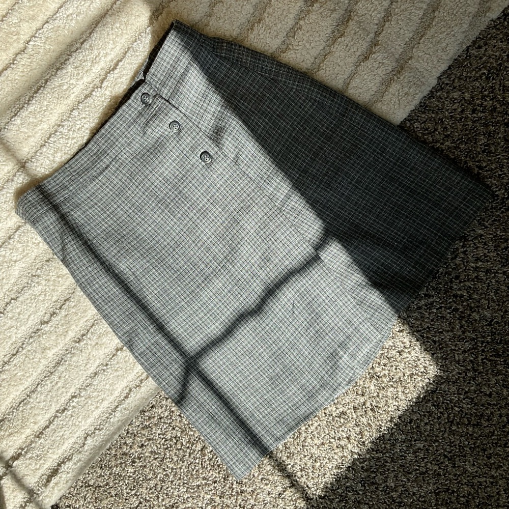 Vintage 90s plaid dark academia skort